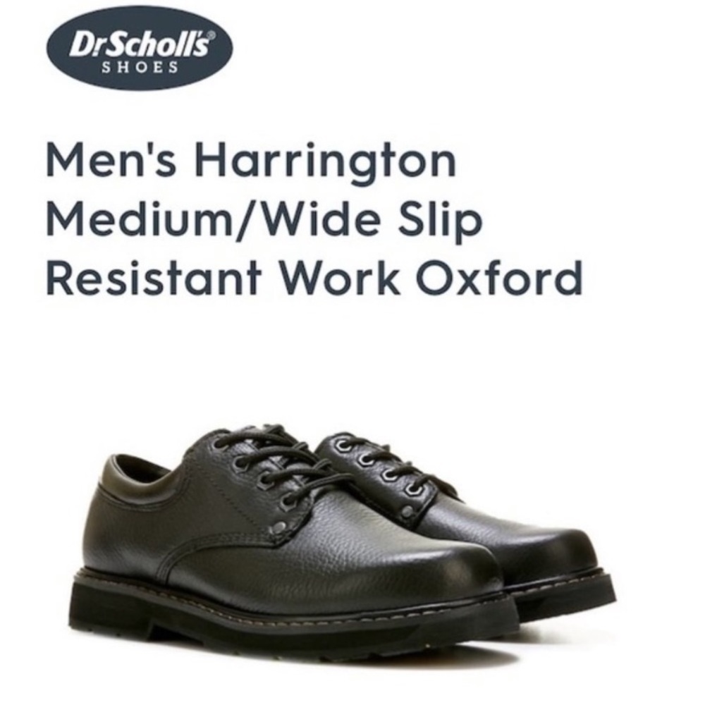 dr. Scholl’s Anti Slip Leather Oxford Work Shoes
